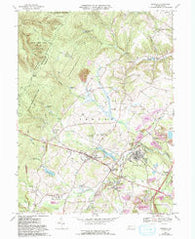 Boswell Pennsylvania Historical topographic map, 1:24000 scale, 7.5 X 7.5 Minute, Year 1967