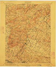 Boyertown Pennsylvania Historical topographic map, 1:62500 scale, 15 X 15 Minute, Year 1902