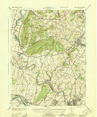 Boyertown Pennsylvania Historical topographic map, 1:31680 scale, 7.5 X 7.5 Minute, Year 1943