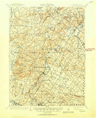 Boyertown Pennsylvania Historical topographic map, 1:62500 scale, 15 X 15 Minute, Year 1902
