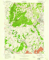 Boyertown Pennsylvania Historical topographic map, 1:24000 scale, 7.5 X 7.5 Minute, Year 1957