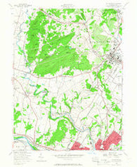 Boyertown Pennsylvania Historical topographic map, 1:24000 scale, 7.5 X 7.5 Minute, Year 1957