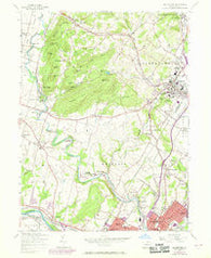 Boyertown Pennsylvania Historical topographic map, 1:24000 scale, 7.5 X 7.5 Minute, Year 1957