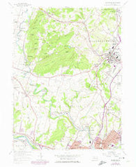 Boyertown Pennsylvania Historical topographic map, 1:24000 scale, 7.5 X 7.5 Minute, Year 1957