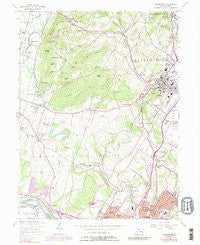 Boyertown Pennsylvania Historical topographic map, 1:24000 scale, 7.5 X 7.5 Minute, Year 1957