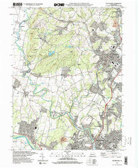 Boyertown Pennsylvania Historical topographic map, 1:24000 scale, 7.5 X 7.5 Minute, Year 1997