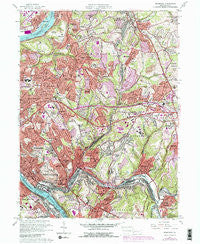 Braddock Pennsylvania Historical topographic map, 1:24000 scale, 7.5 X 7.5 Minute, Year 1960