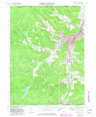 Bradford Pennsylvania Historical topographic map, 1:24000 scale, 7.5 X 7.5 Minute, Year 1969