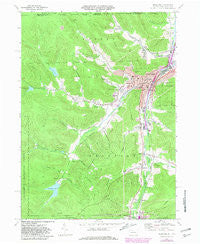 Bradford Pennsylvania Historical topographic map, 1:24000 scale, 7.5 X 7.5 Minute, Year 1969