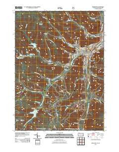 Bradford Pennsylvania Historical topographic map, 1:24000 scale, 7.5 X 7.5 Minute, Year 2011