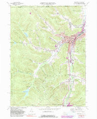 Bradford Pennsylvania Historical topographic map, 1:24000 scale, 7.5 X 7.5 Minute, Year 1969