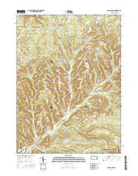Brandy Camp Pennsylvania Current topographic map, 1:24000 scale, 7.5 X 7.5 Minute, Year 2016