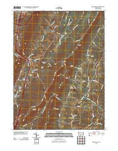 Breezewood Pennsylvania Historical topographic map, 1:24000 scale, 7.5 X 7.5 Minute, Year 2010