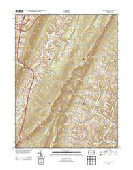 Breezewood Pennsylvania Historical topographic map, 1:24000 scale, 7.5 X 7.5 Minute, Year 2013
