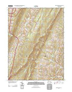 Breezewood Pennsylvania Historical topographic map, 1:24000 scale, 7.5 X 7.5 Minute, Year 2013