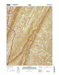 Breezewood Pennsylvania Current topographic map, 1:24000 scale, 7.5 X 7.5 Minute, Year 2016