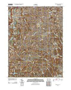 Bridgeville Pennsylvania Historical topographic map, 1:24000 scale, 7.5 X 7.5 Minute, Year 2010