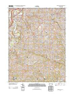 Bridgeville Pennsylvania Historical topographic map, 1:24000 scale, 7.5 X 7.5 Minute, Year 2013