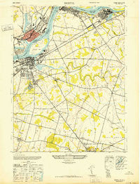 Bristol Pennsylvania Historical topographic map, 1:24000 scale, 7.5 X 7.5 Minute, Year 1947
