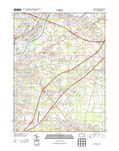 Bristol Pennsylvania Historical topographic map, 1:24000 scale, 7.5 X 7.5 Minute, Year 2013