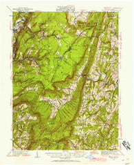Broad Top Pennsylvania Historical topographic map, 1:62500 scale, 15 X 15 Minute, Year 1930