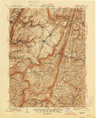 Broad Top Pennsylvania Historical topographic map, 1:62500 scale, 15 X 15 Minute, Year 1933