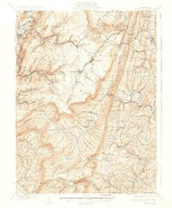 Broad Top Pennsylvania Historical topographic map, 1:62500 scale, 15 X 15 Minute, Year 1933