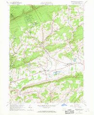 Broadheadsville Pennsylvania Historical topographic map, 1:24000 scale, 7.5 X 7.5 Minute, Year 1960