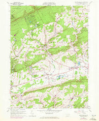 Broadheadsville Pennsylvania Historical topographic map, 1:24000 scale, 7.5 X 7.5 Minute, Year 1960