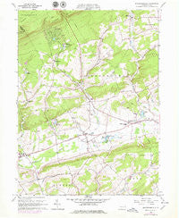 Broadheadsville Pennsylvania Historical topographic map, 1:24000 scale, 7.5 X 7.5 Minute, Year 1960
