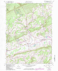 Broadheadsville Pennsylvania Historical topographic map, 1:24000 scale, 7.5 X 7.5 Minute, Year 1960