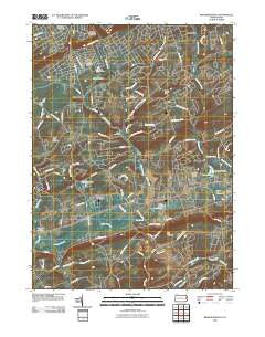 Brodheadsville Pennsylvania Historical topographic map, 1:24000 scale, 7.5 X 7.5 Minute, Year 2010