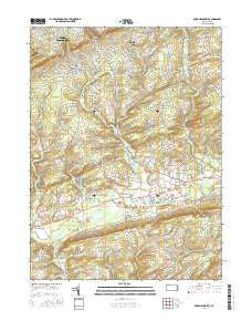 Brodheadsville Pennsylvania Current topographic map, 1:24000 scale, 7.5 X 7.5 Minute, Year 2016