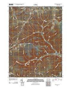 Brookland Pennsylvania Historical topographic map, 1:24000 scale, 7.5 X 7.5 Minute, Year 2010