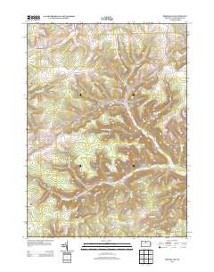 Brookland Pennsylvania Historical topographic map, 1:24000 scale, 7.5 X 7.5 Minute, Year 2013