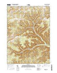 Brookland Pennsylvania Current topographic map, 1:24000 scale, 7.5 X 7.5 Minute, Year 2016