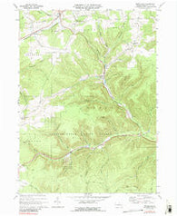 Brookland Pennsylvania Historical topographic map, 1:24000 scale, 7.5 X 7.5 Minute, Year 1969