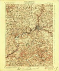Brookville Pennsylvania Historical topographic map, 1:62500 scale, 15 X 15 Minute, Year 1926