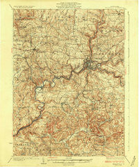 Brookville Pennsylvania Historical topographic map, 1:62500 scale, 15 X 15 Minute, Year 1926