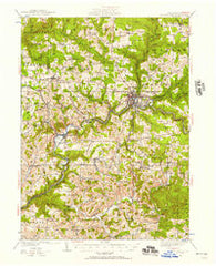 Brookville Pennsylvania Historical topographic map, 1:62500 scale, 15 X 15 Minute, Year 1924