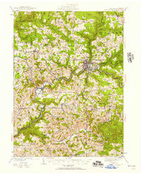 Brookville Pennsylvania Historical topographic map, 1:62500 scale, 15 X 15 Minute, Year 1924