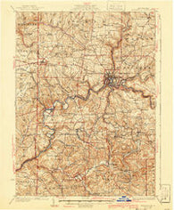 Brookville Pennsylvania Historical topographic map, 1:62500 scale, 15 X 15 Minute, Year 1926