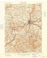Brookville Pennsylvania Historical topographic map, 1:62500 scale, 15 X 15 Minute, Year 1949