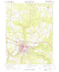Brookville Pennsylvania Historical topographic map, 1:24000 scale, 7.5 X 7.5 Minute, Year 1969
