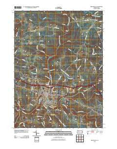 Brookville Pennsylvania Historical topographic map, 1:24000 scale, 7.5 X 7.5 Minute, Year 2010