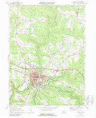 Brookville Pennsylvania Historical topographic map, 1:24000 scale, 7.5 X 7.5 Minute, Year 1969