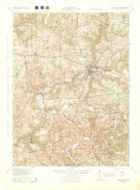 Brookville Pennsylvania Historical topographic map, 1:62500 scale, 15 X 15 Minute, Year 1944