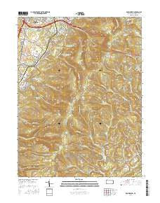 Brownfield Pennsylvania Current topographic map, 1:24000 scale, 7.5 X 7.5 Minute, Year 2016