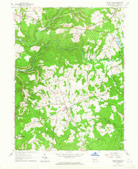 Brush Valley Pennsylvania Historical topographic map, 1:24000 scale, 7.5 X 7.5 Minute, Year 1963