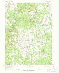 Brush Valley Pennsylvania Historical topographic map, 1:24000 scale, 7.5 X 7.5 Minute, Year 1963